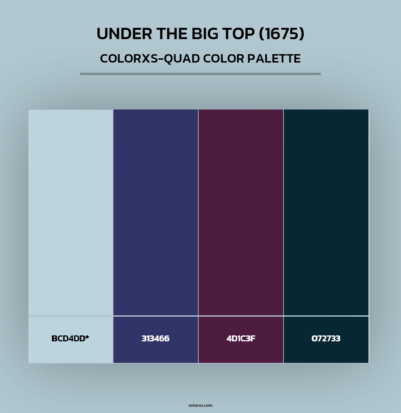 Under the Big Top (1675) - Colorxs Quad Palette