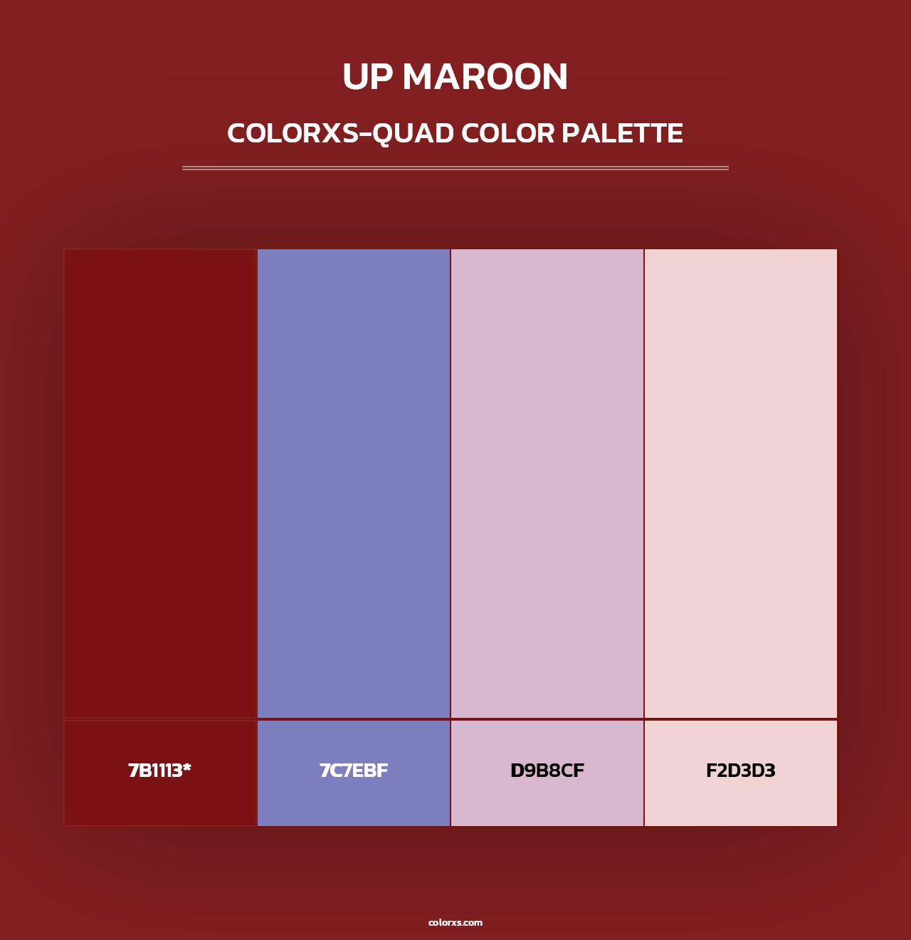 UP Maroon - Colorxs Quad Palette