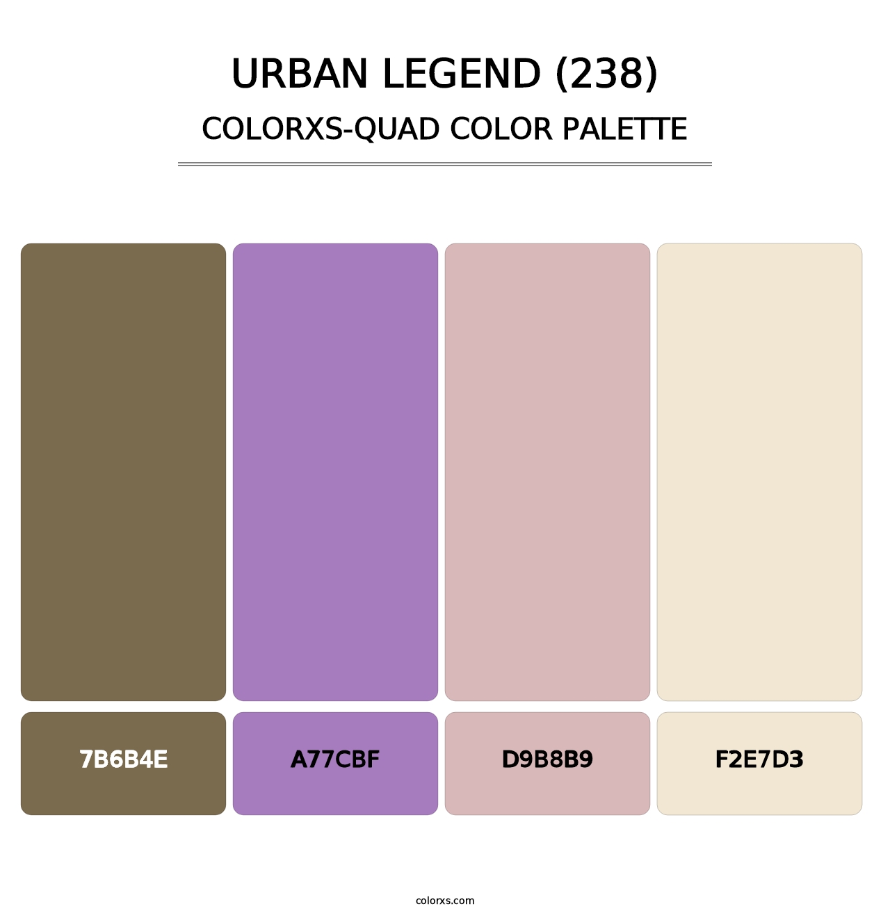 Urban Legend (238) - Colorxs Quad Palette