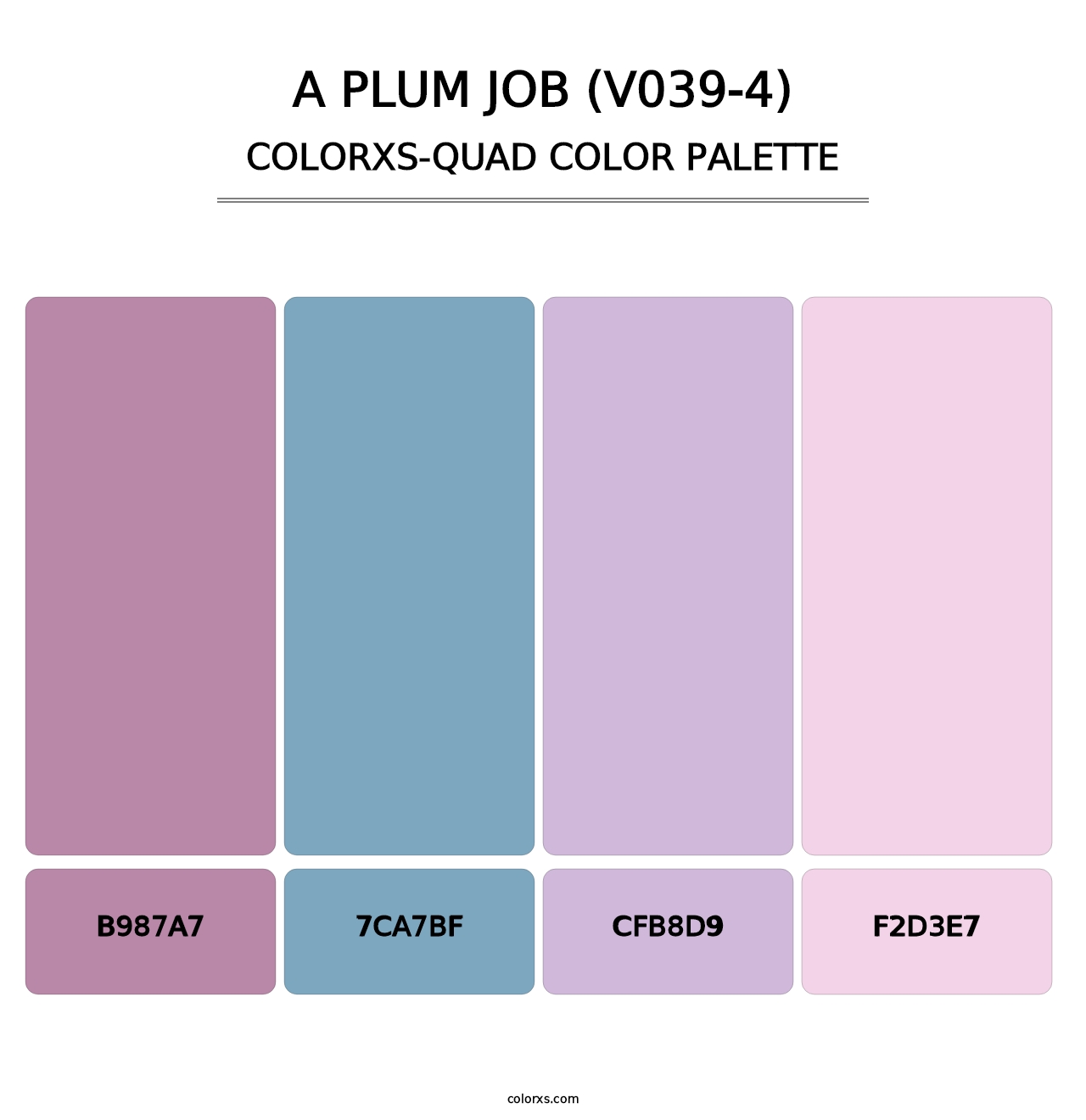 A Plum Job (V039-4) - Colorxs Quad Palette