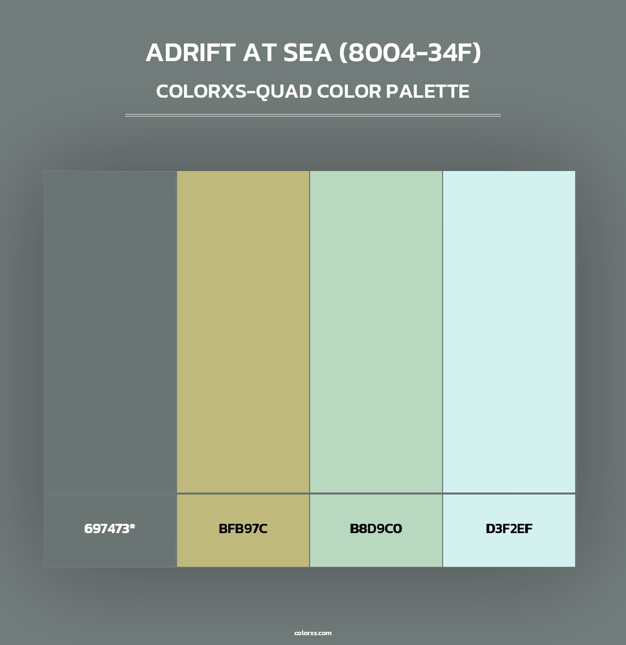 Adrift at Sea (8004-34F) - Colorxs Quad Palette