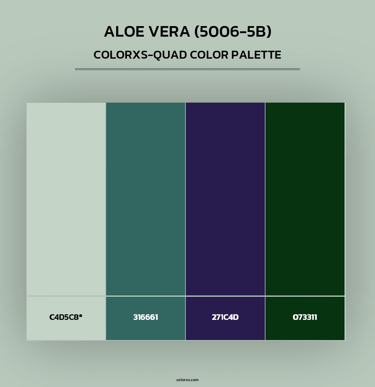 Aloe Vera (5006-5B) - Colorxs Quad Palette