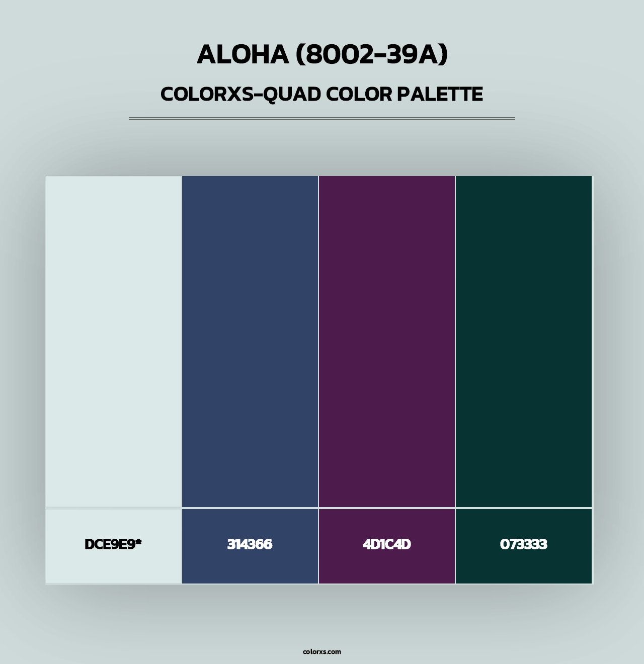Aloha (8002-39A) - Colorxs Quad Palette