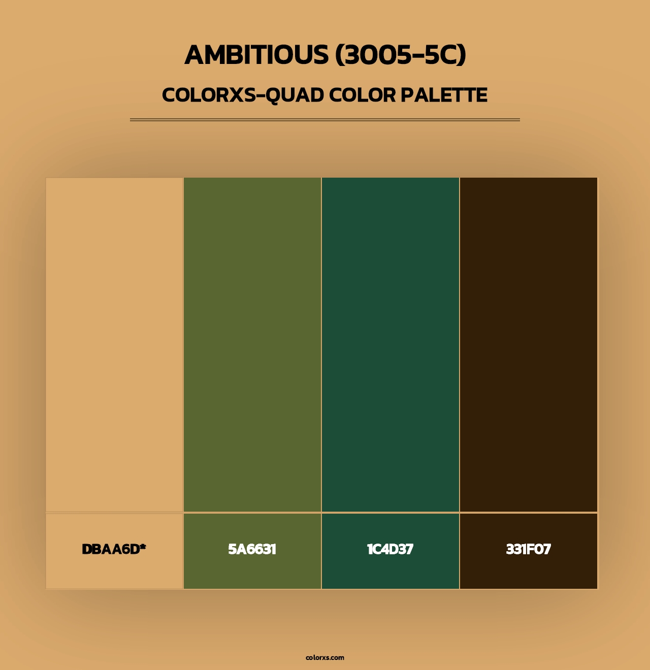 Ambitious (3005-5C) - Colorxs Quad Palette