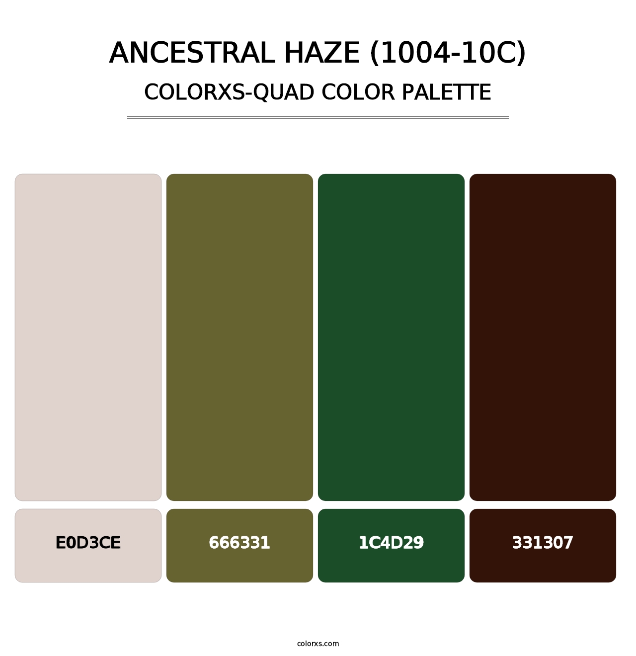 Ancestral Haze (1004-10C) - Colorxs Quad Palette