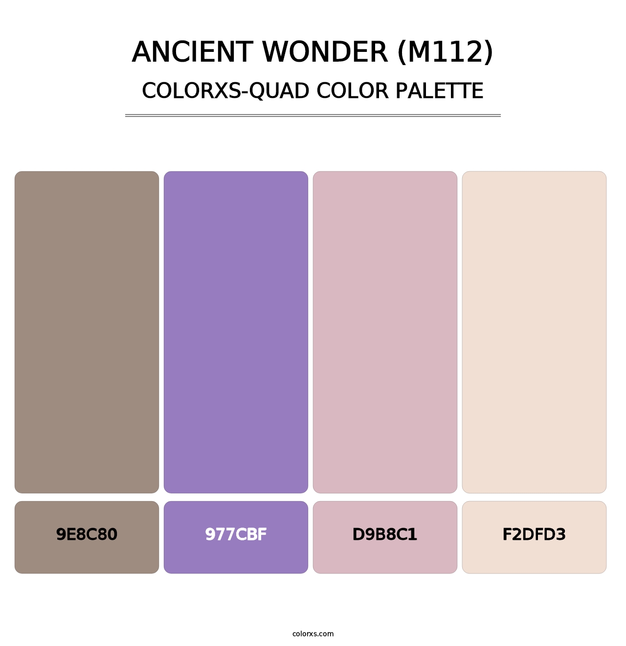 Ancient Wonder (M112) - Colorxs Quad Palette