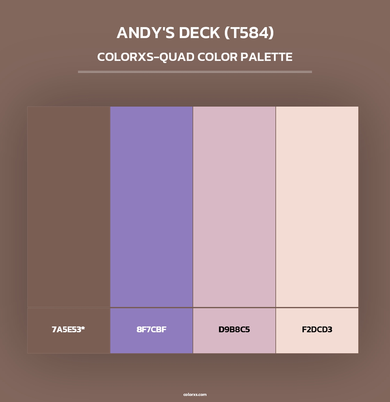 Andy's Deck (T584) - Colorxs Quad Palette