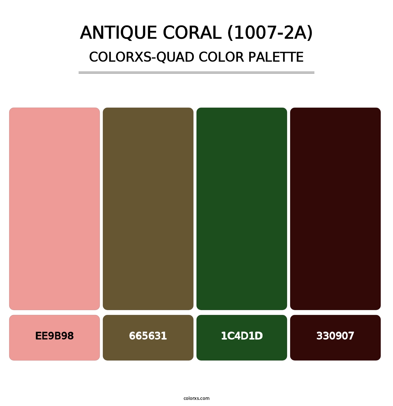 Antique Coral (1007-2A) - Colorxs Quad Palette