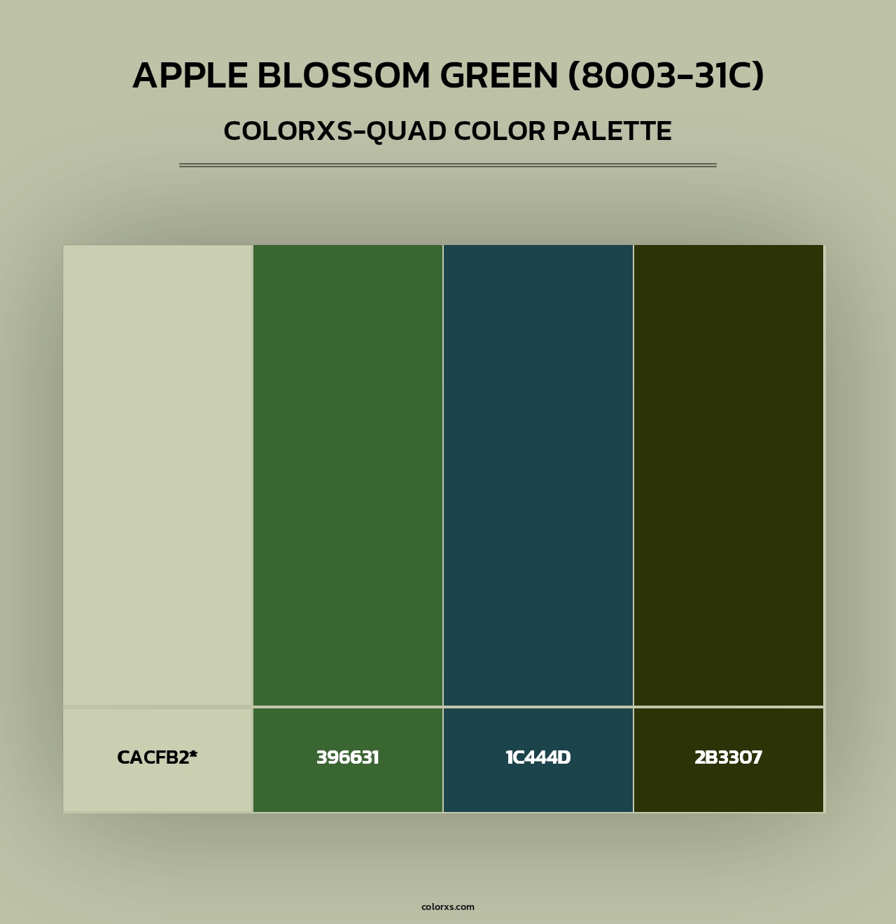 Apple Blossom Green (8003-31C) - Colorxs Quad Palette