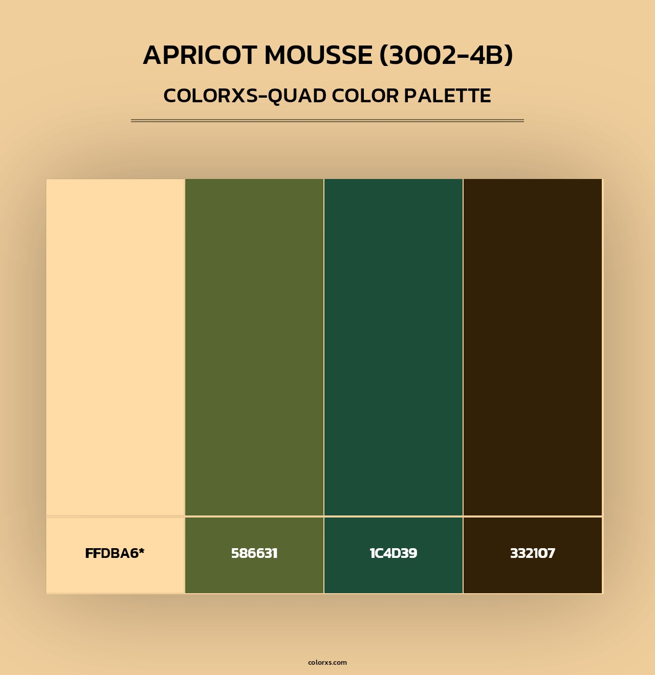 Apricot Mousse (3002-4B) - Colorxs Quad Palette