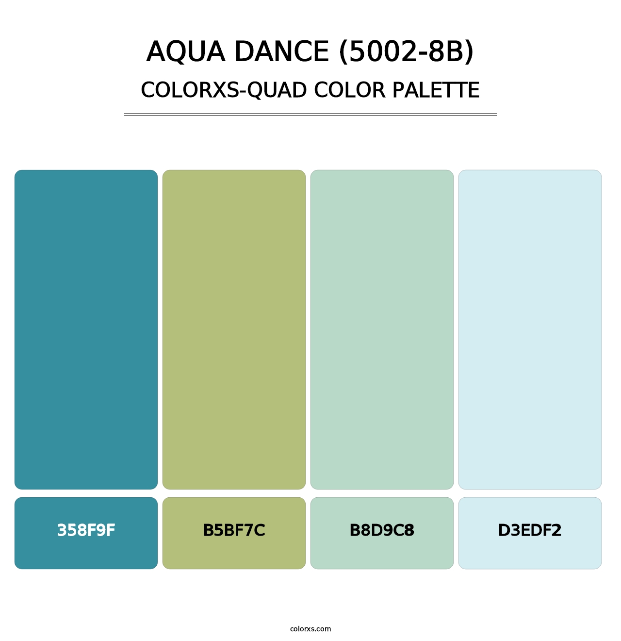 Aqua Dance (5002-8B) - Colorxs Quad Palette