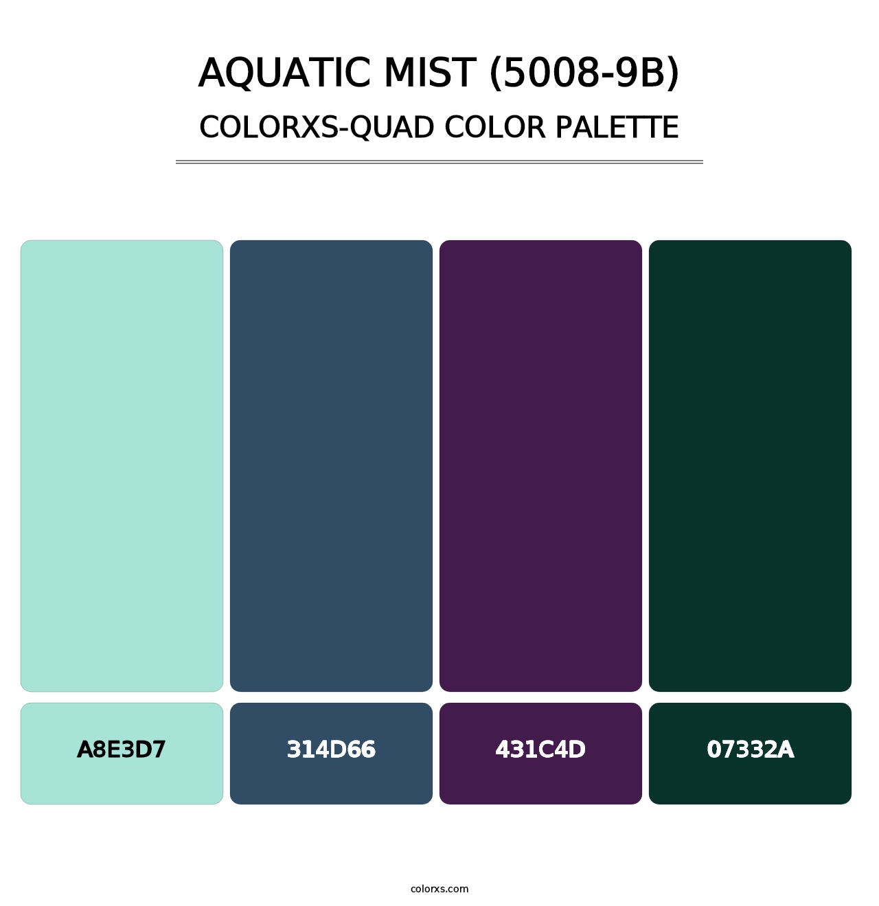 Aquatic Mist (5008-9B) - Colorxs Quad Palette