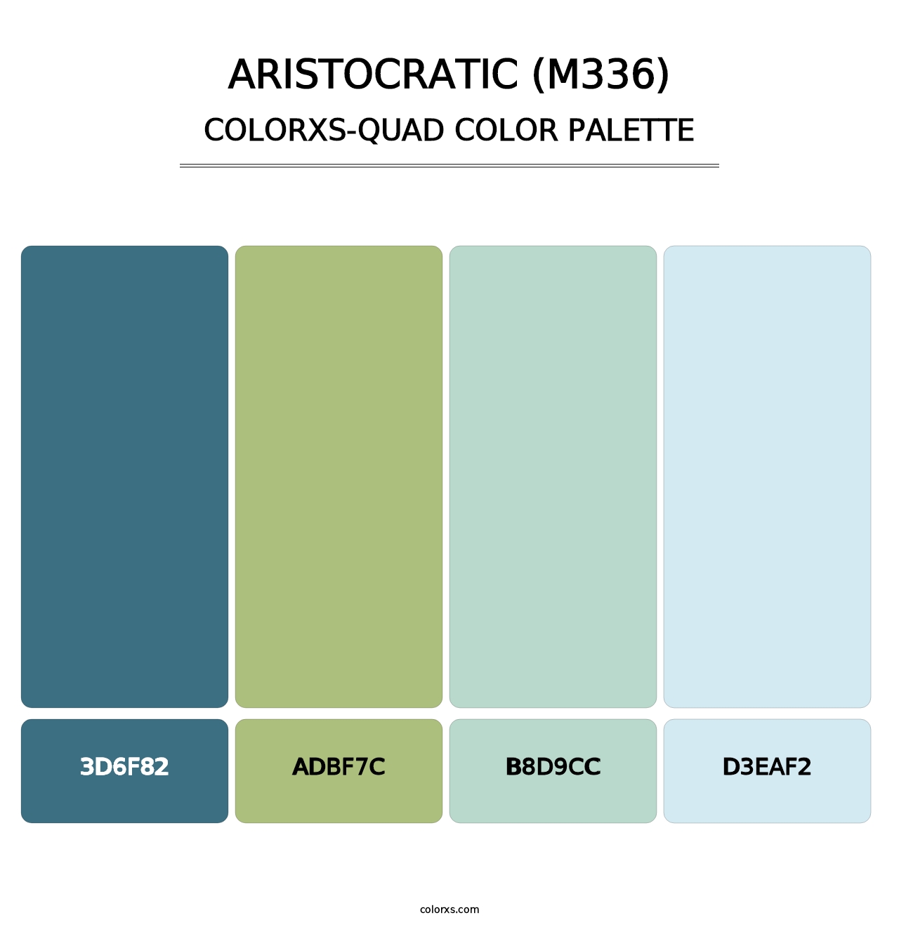 Aristocratic (M336) - Colorxs Quad Palette