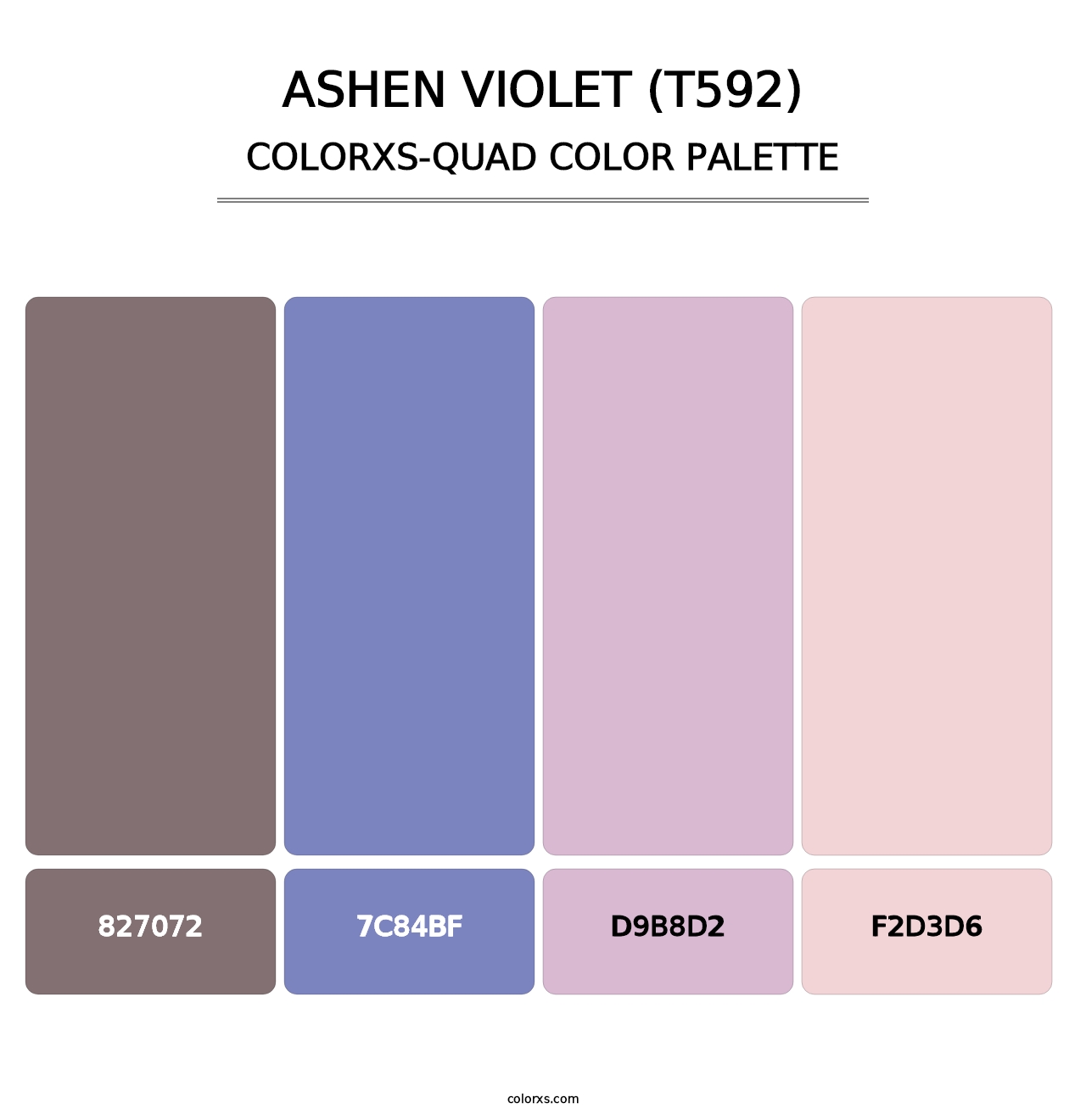 Ashen Violet (T592) - Colorxs Quad Palette