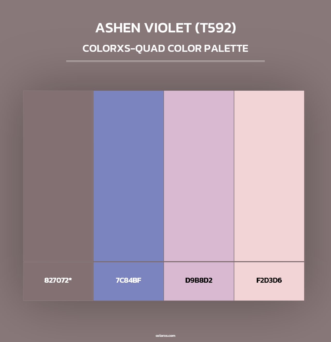 Ashen Violet (T592) - Colorxs Quad Palette