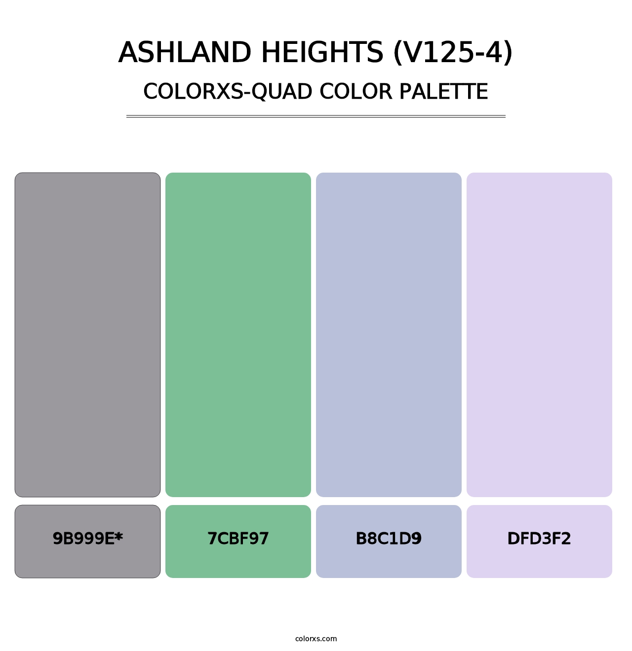 Ashland Heights (V125-4) - Colorxs Quad Palette