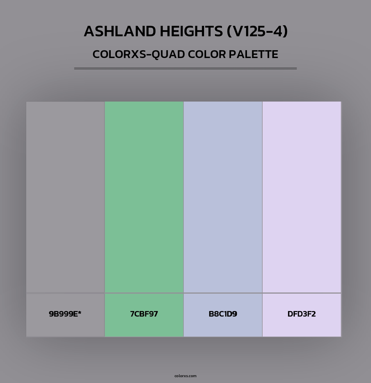 Ashland Heights (V125-4) - Colorxs Quad Palette