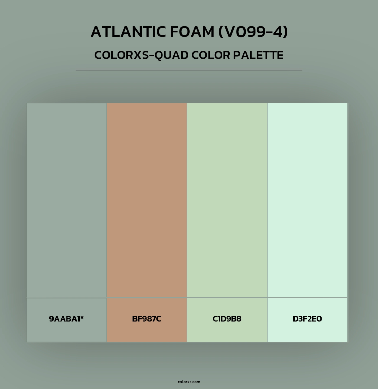 Atlantic Foam (V099-4) - Colorxs Quad Palette