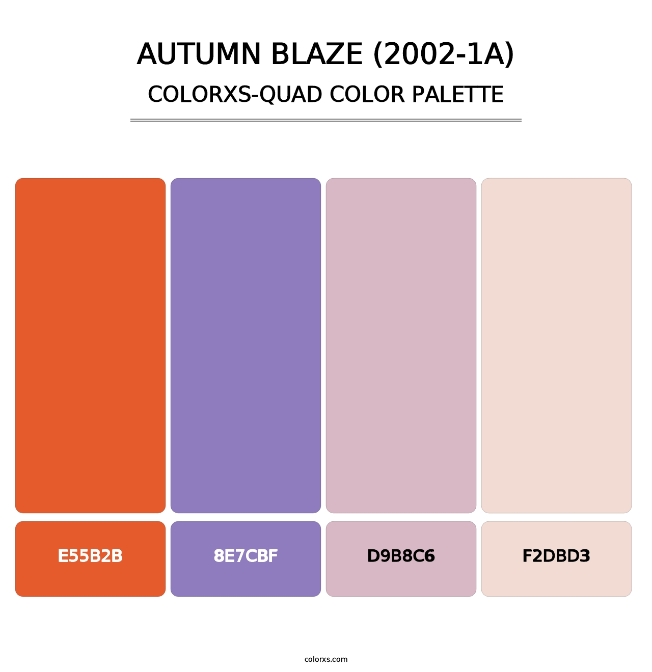 Autumn Blaze (2002-1A) - Colorxs Quad Palette