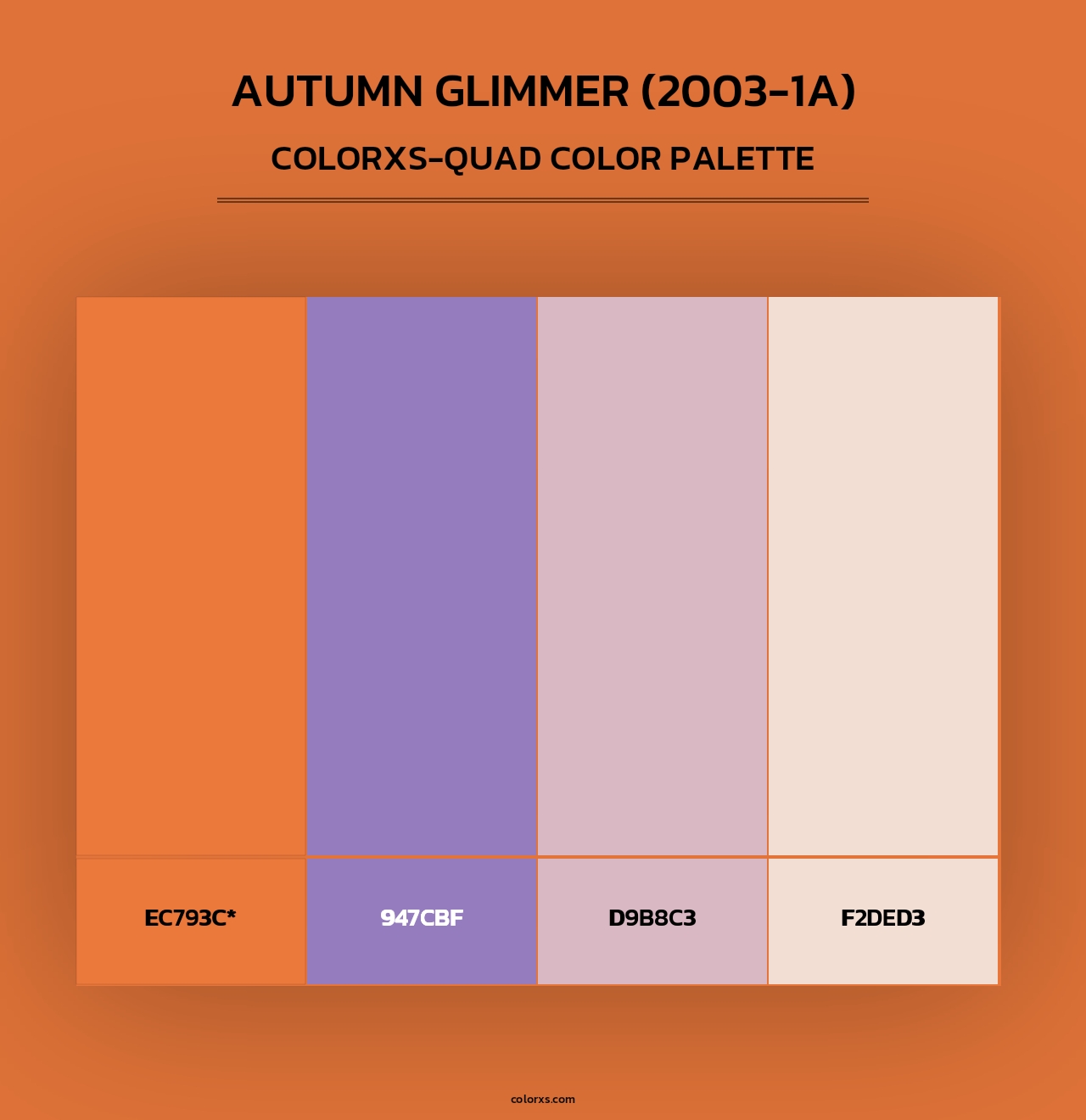 Autumn Glimmer (2003-1A) - Colorxs Quad Palette