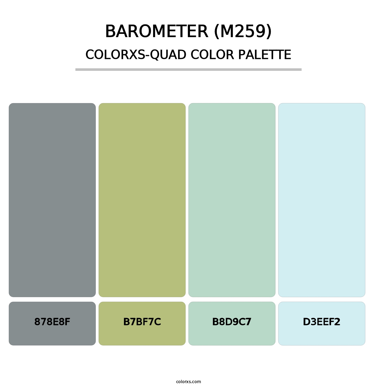 Barometer (M259) - Colorxs Quad Palette