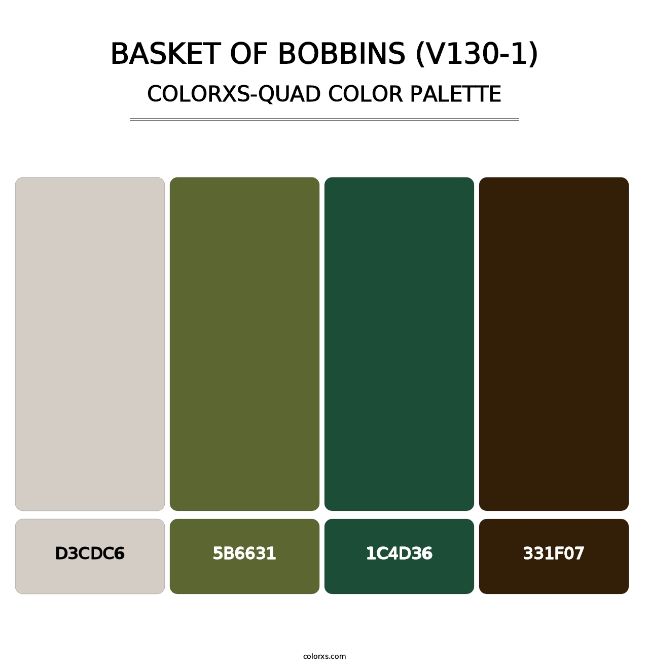 Basket of Bobbins (V130-1) - Colorxs Quad Palette