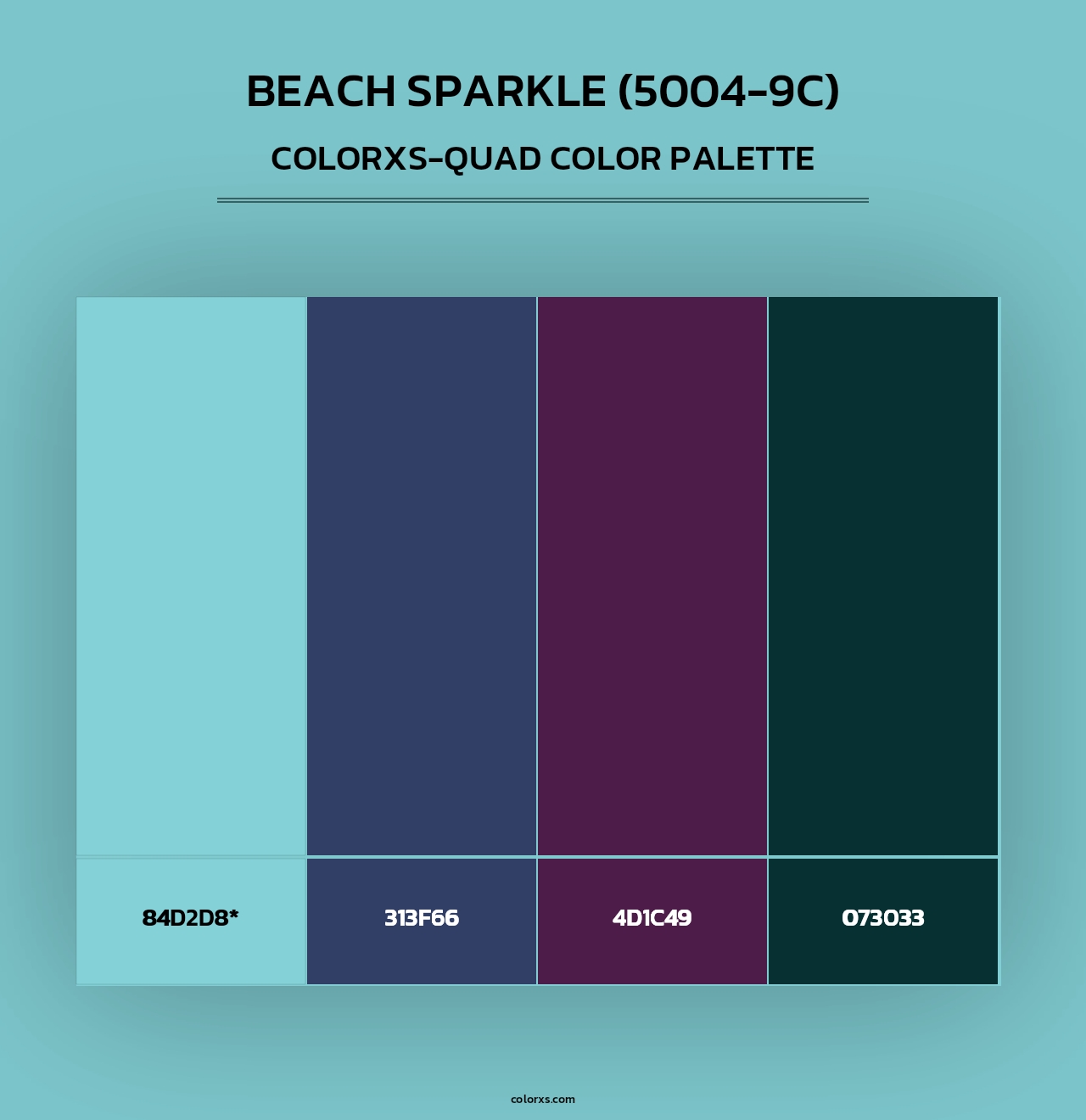 Beach Sparkle (5004-9C) - Colorxs Quad Palette