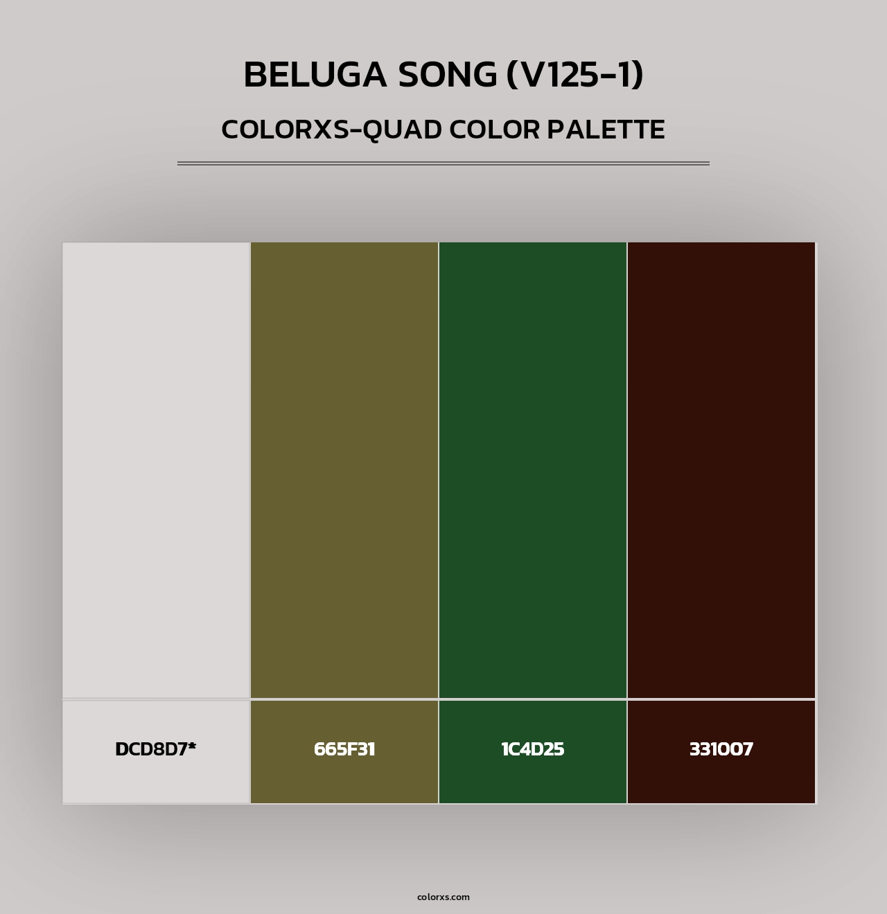 Beluga Song (V125-1) - Colorxs Quad Palette