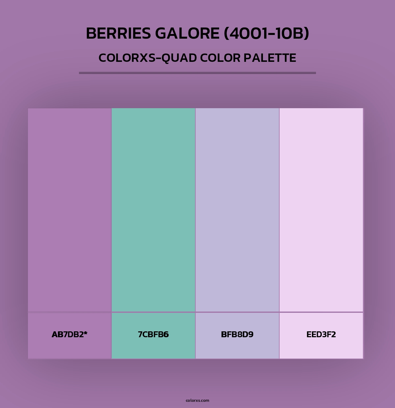 Berries Galore (4001-10B) - Colorxs Quad Palette