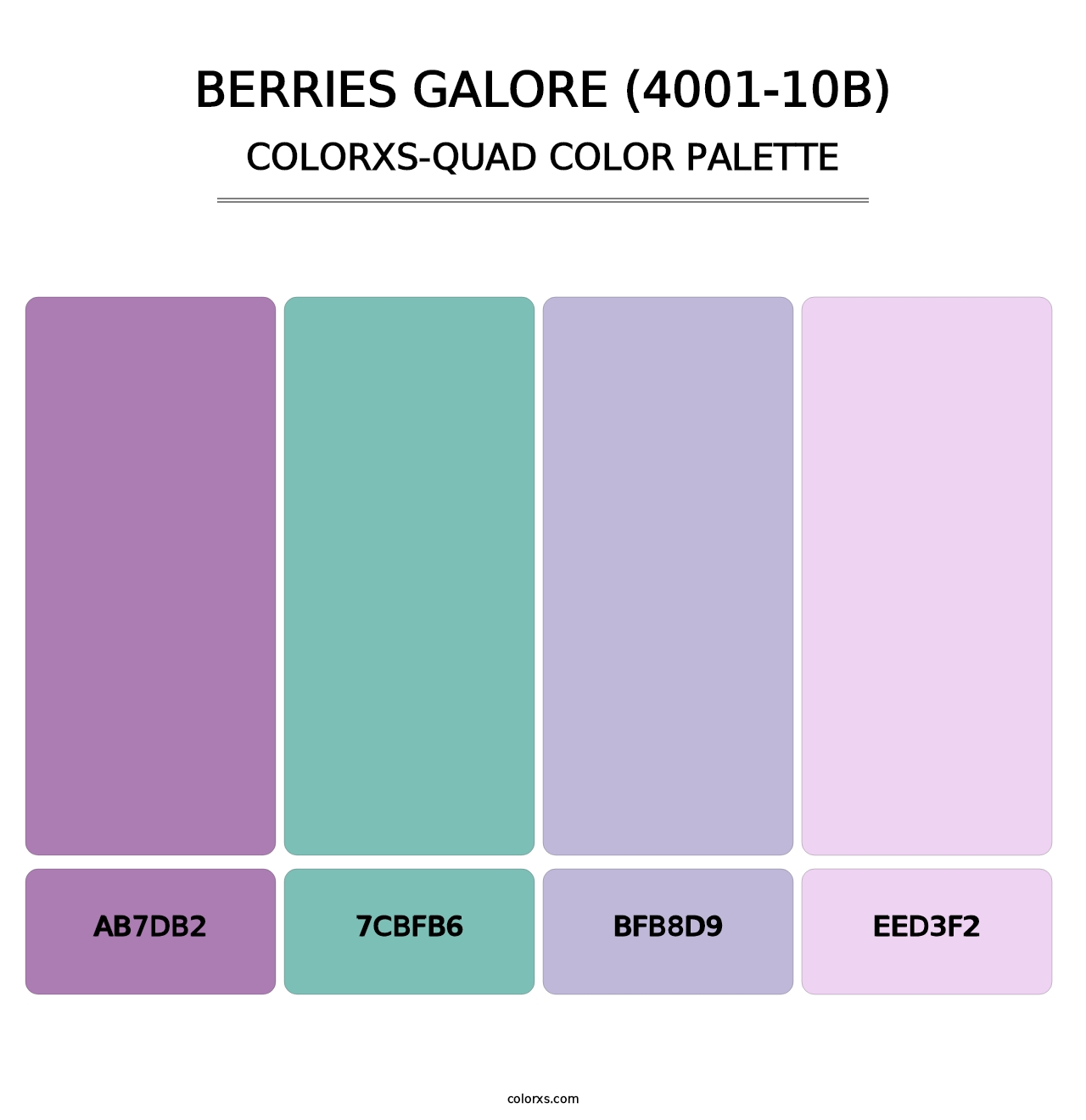 Berries Galore (4001-10B) - Colorxs Quad Palette