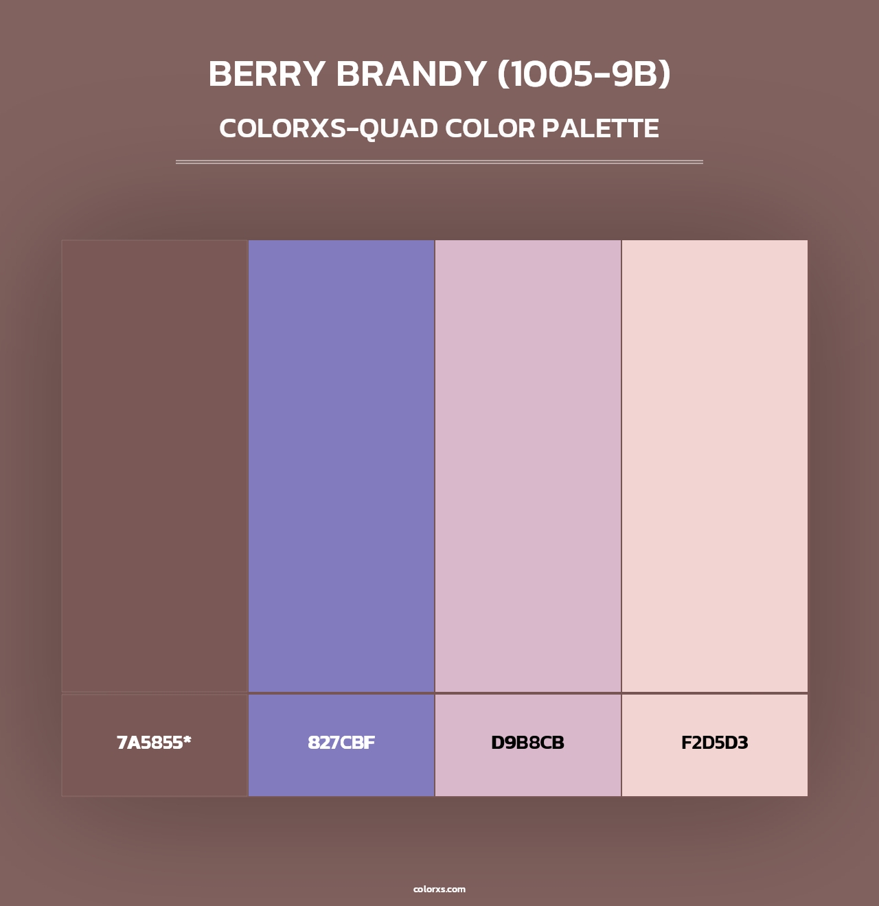 Berry Brandy (1005-9B) - Colorxs Quad Palette