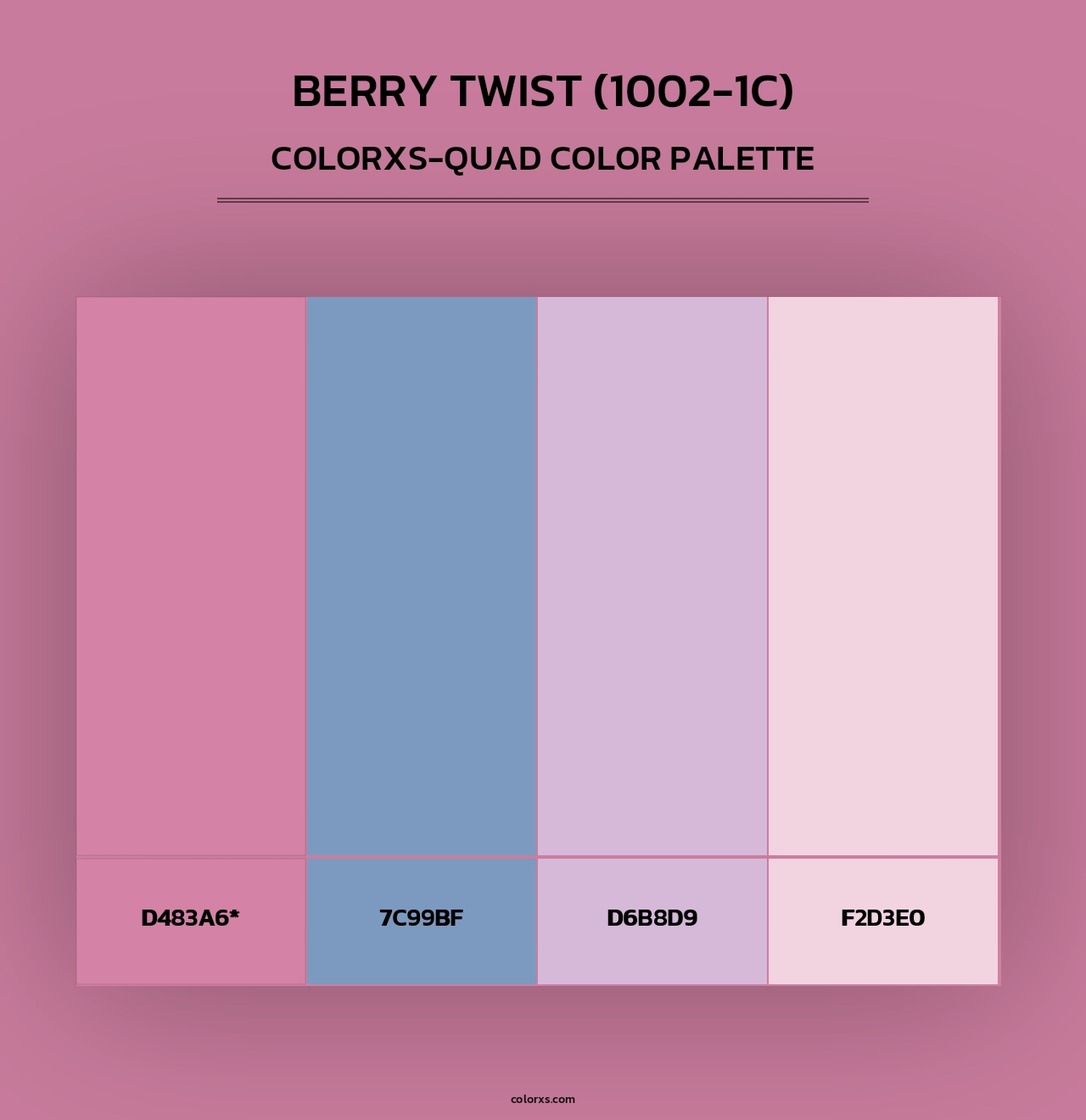 Berry Twist (1002-1C) - Colorxs Quad Palette