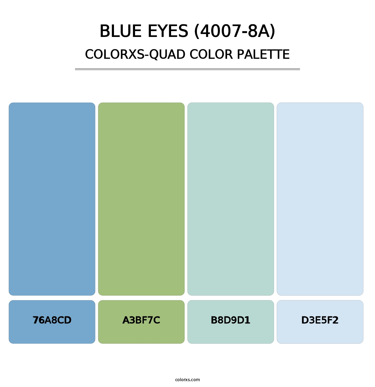 Blue Eyes (4007-8A) - Colorxs Quad Palette