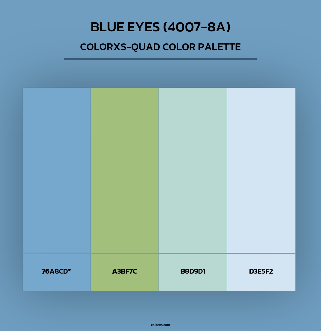Blue Eyes (4007-8A) - Colorxs Quad Palette
