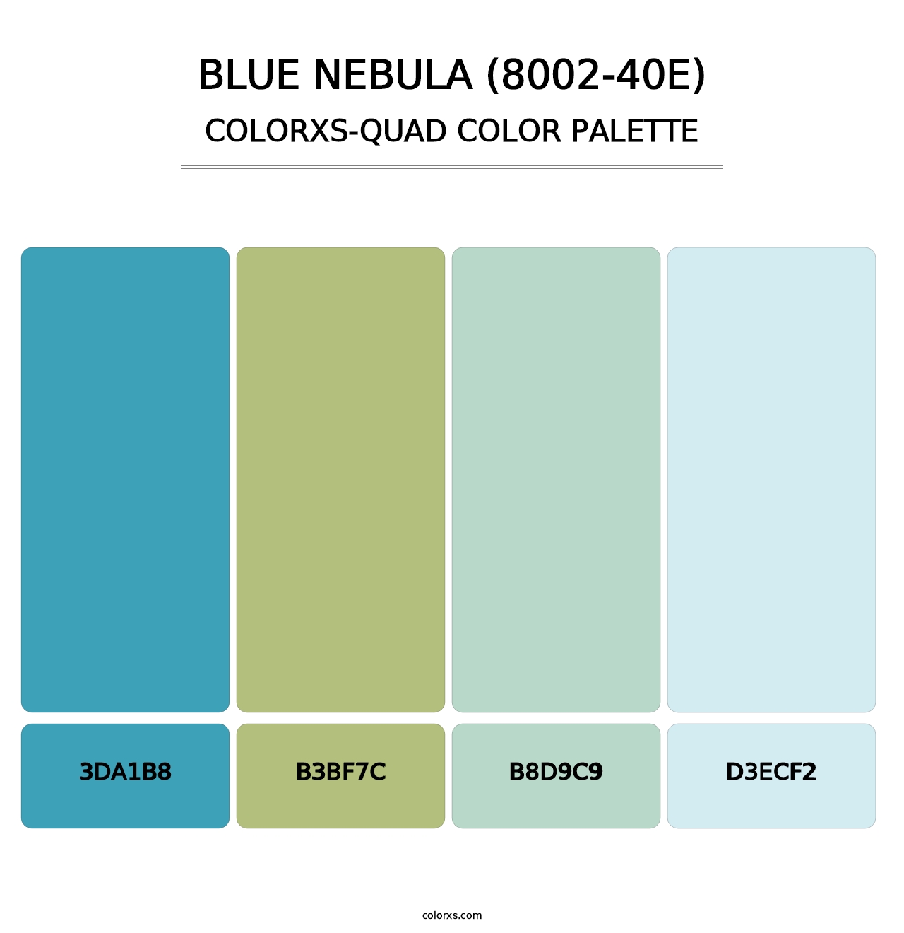 Blue Nebula (8002-40E) - Colorxs Quad Palette