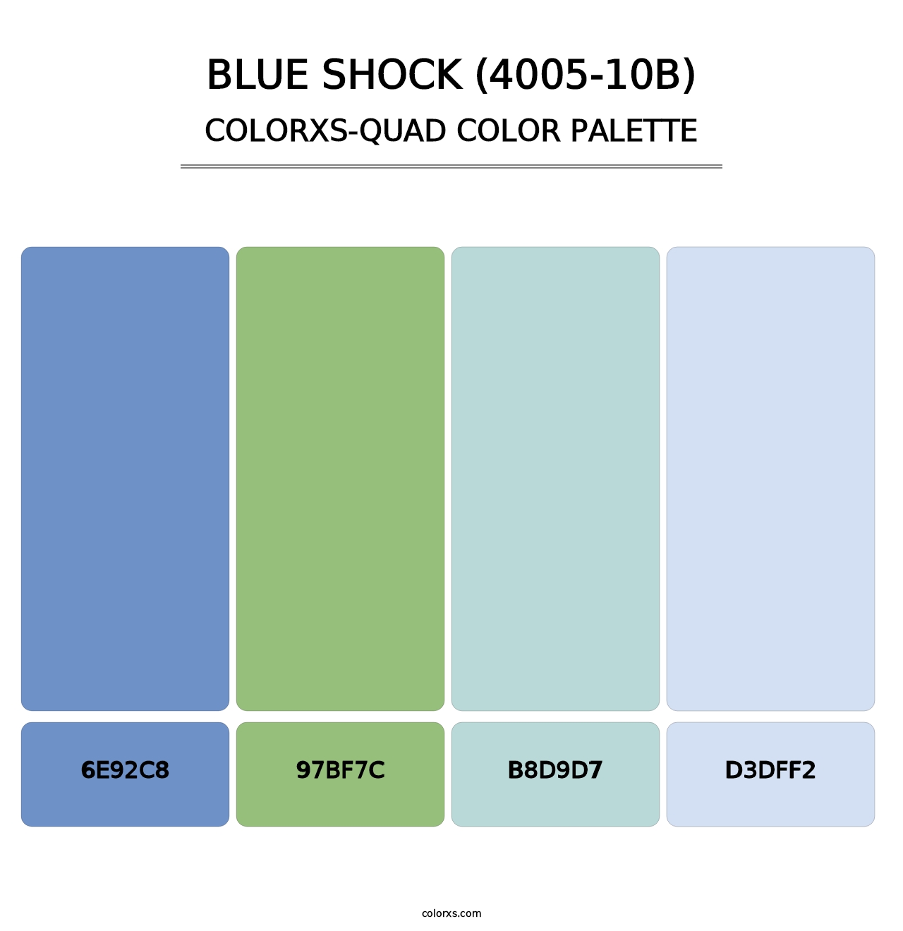 Blue Shock (4005-10B) - Colorxs Quad Palette