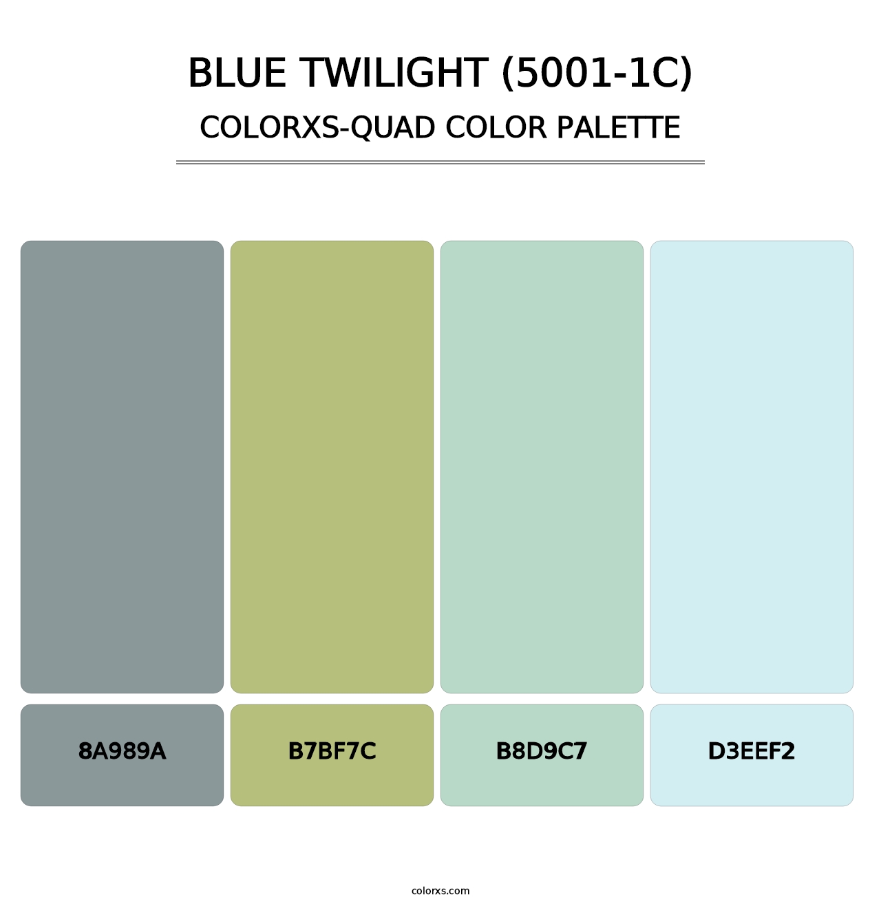Blue Twilight (5001-1C) - Colorxs Quad Palette