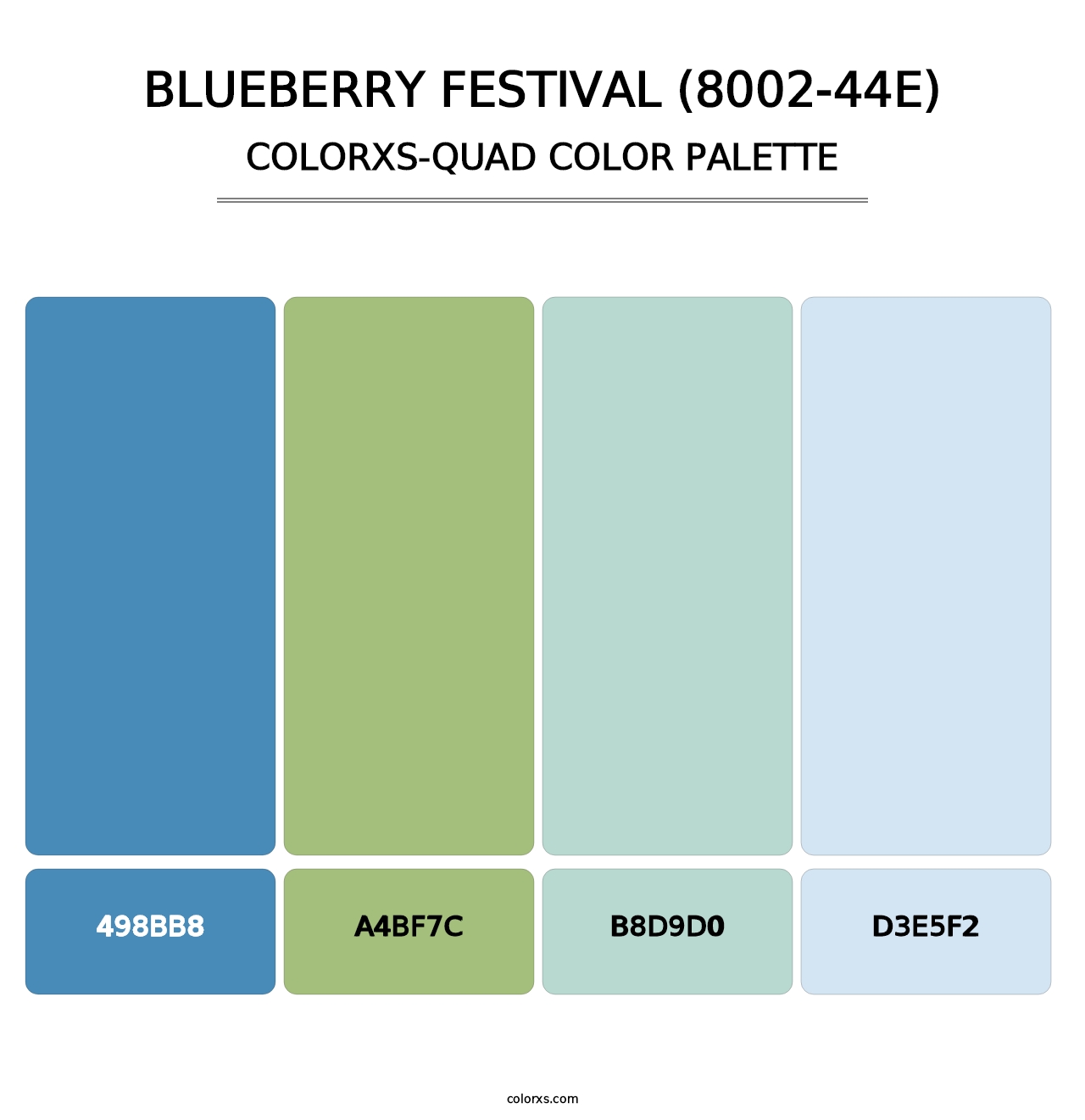 Blueberry Festival (8002-44E) - Colorxs Quad Palette