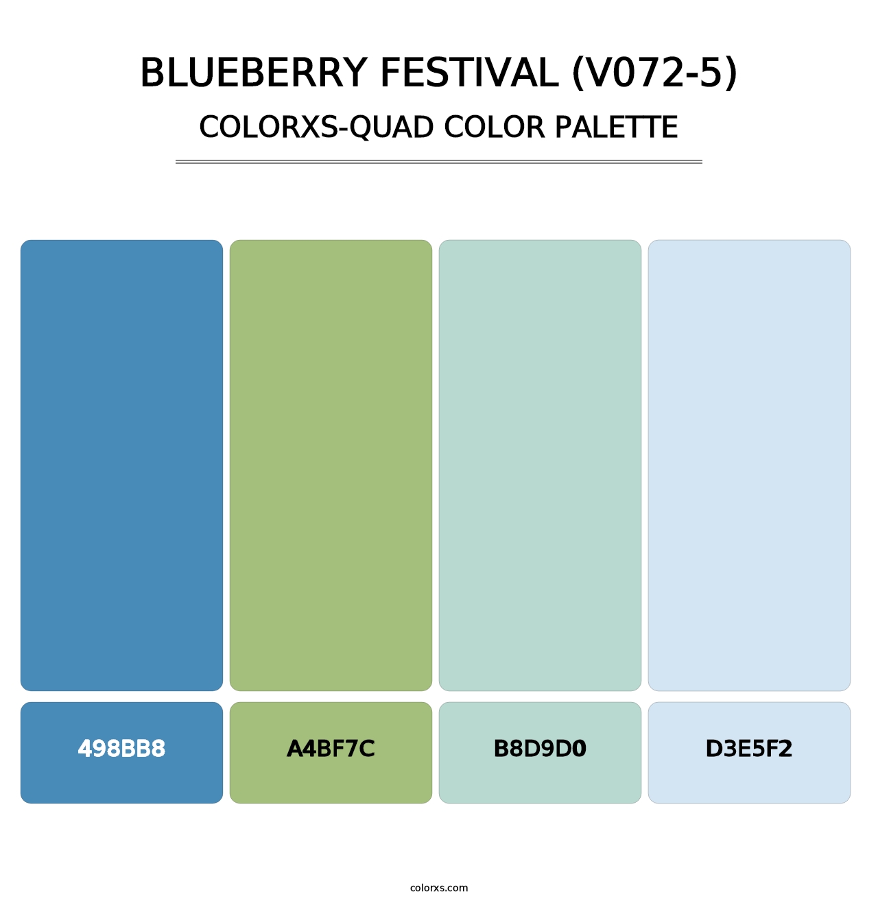 Blueberry Festival (V072-5) - Colorxs Quad Palette