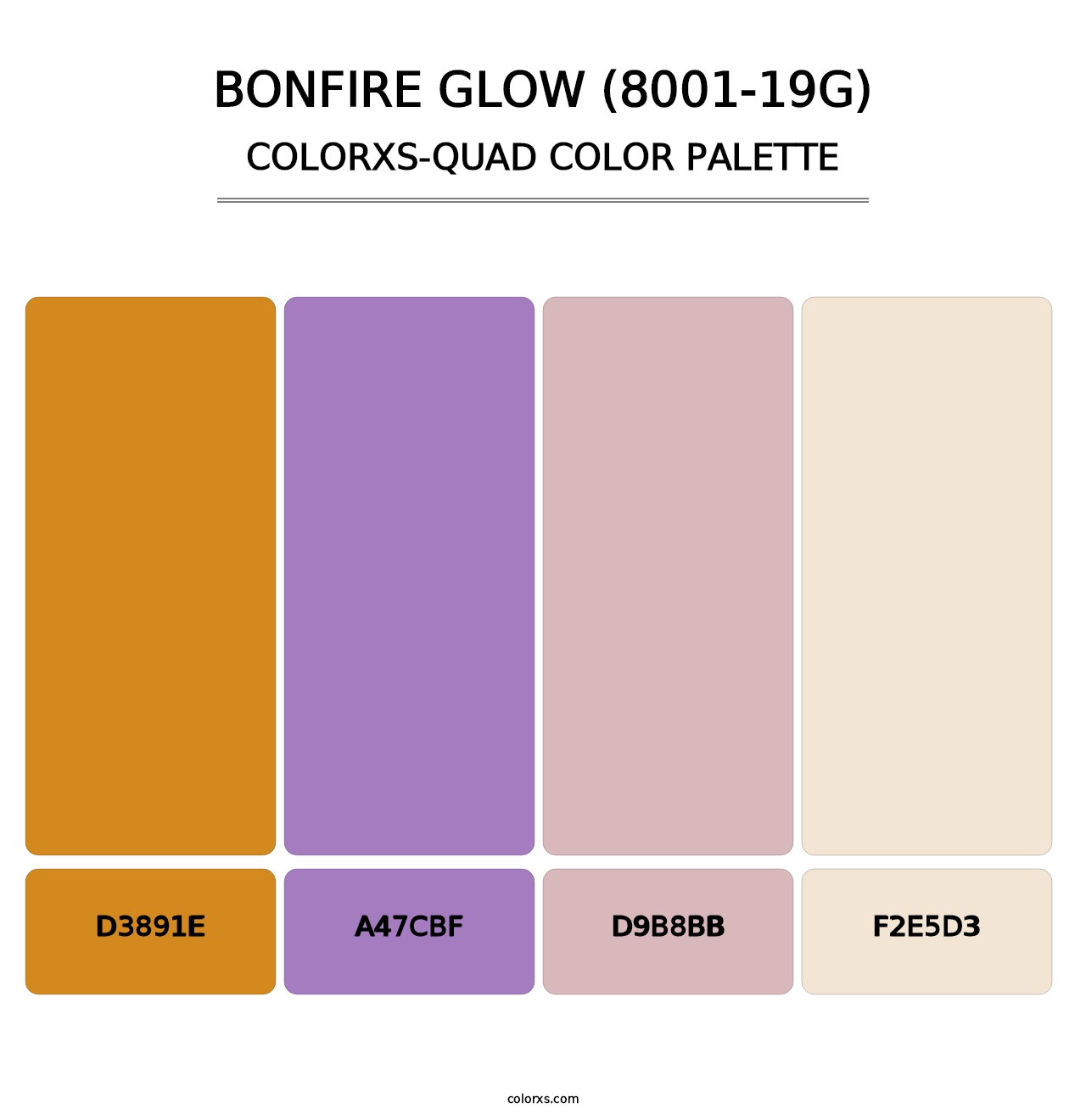 Bonfire Glow (8001-19G) - Colorxs Quad Palette