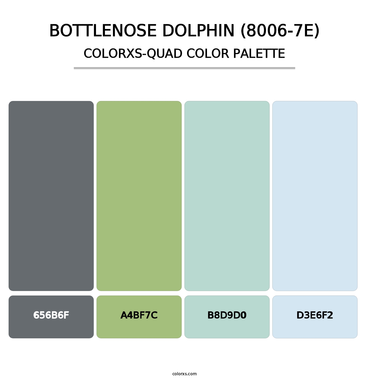 Bottlenose Dolphin (8006-7E) - Colorxs Quad Palette