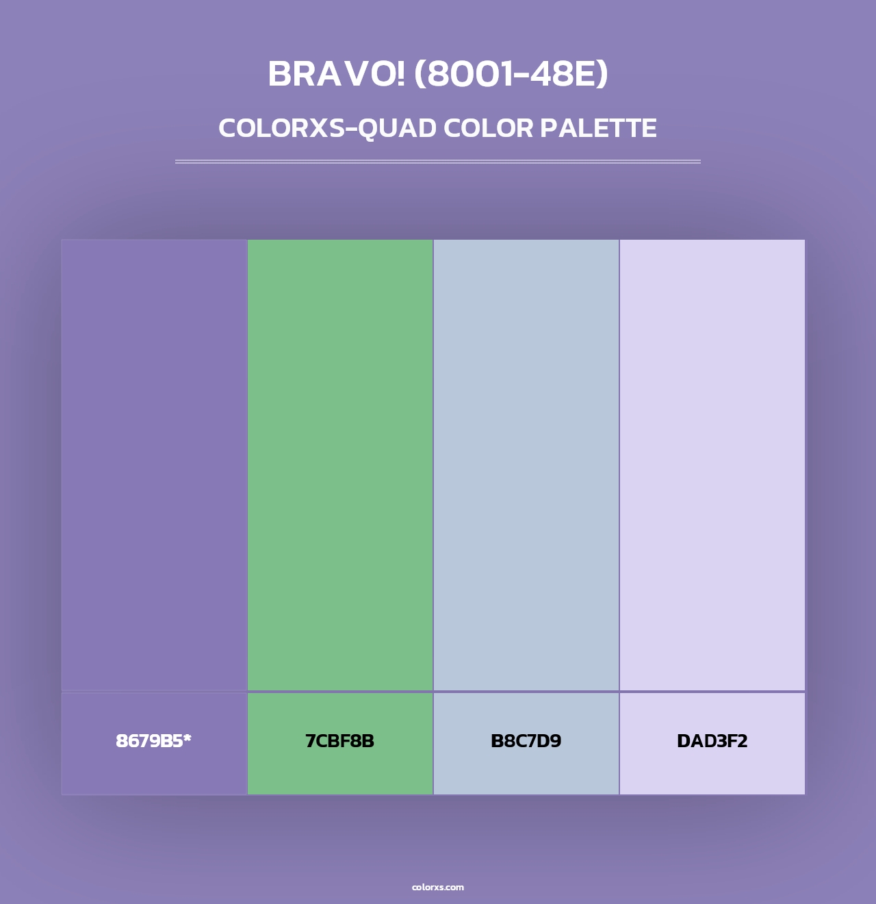 Bravo! (8001-48E) - Colorxs Quad Palette