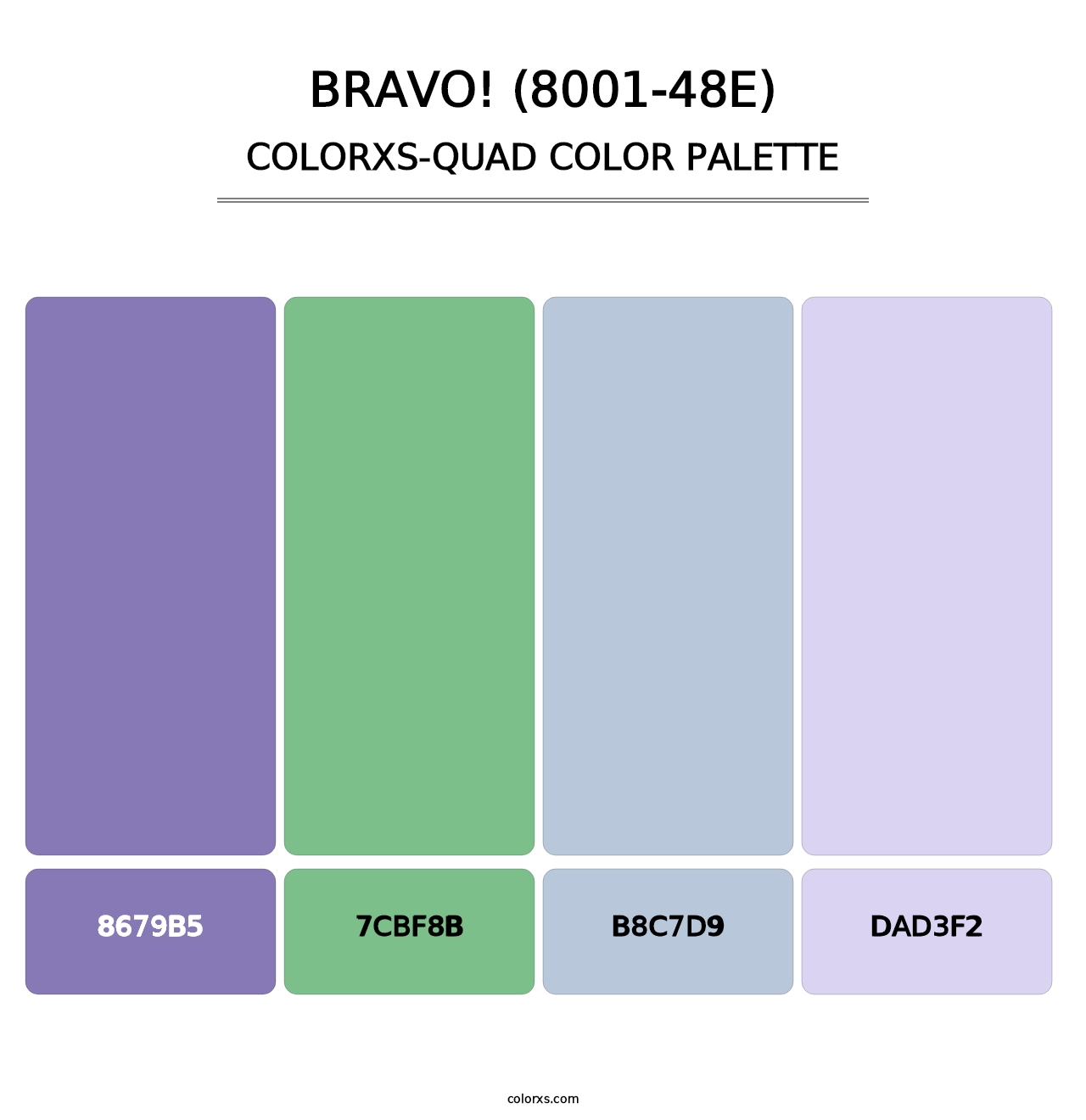 Bravo! (8001-48E) - Colorxs Quad Palette