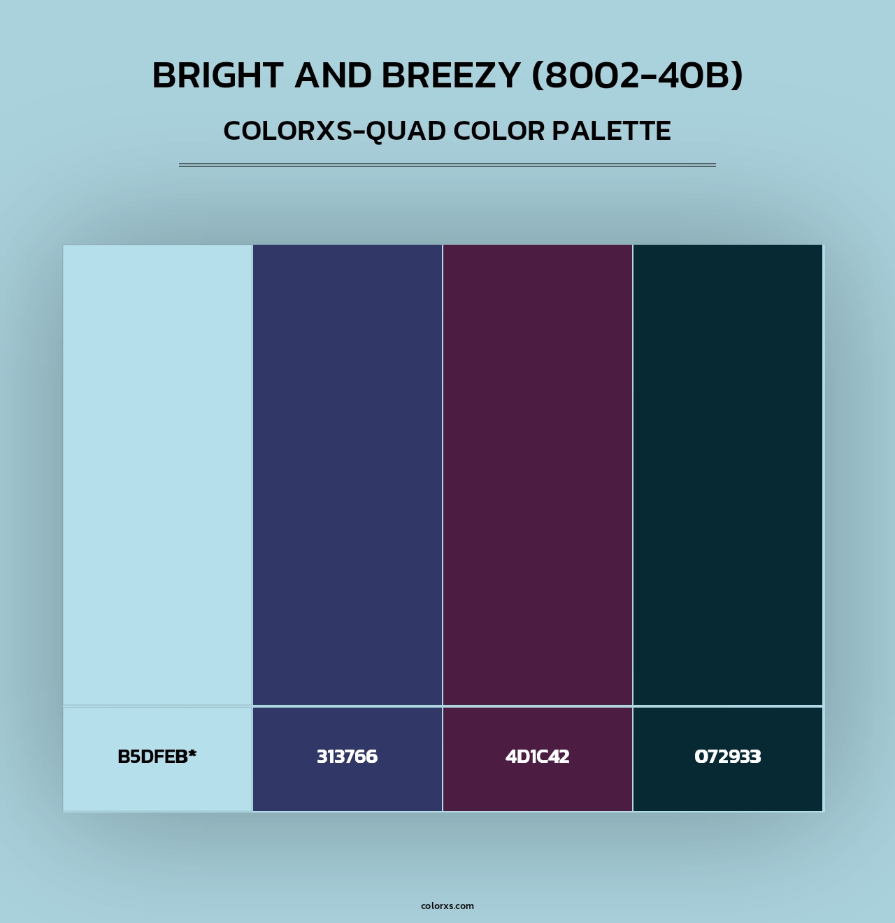 Bright and Breezy (8002-40B) - Colorxs Quad Palette