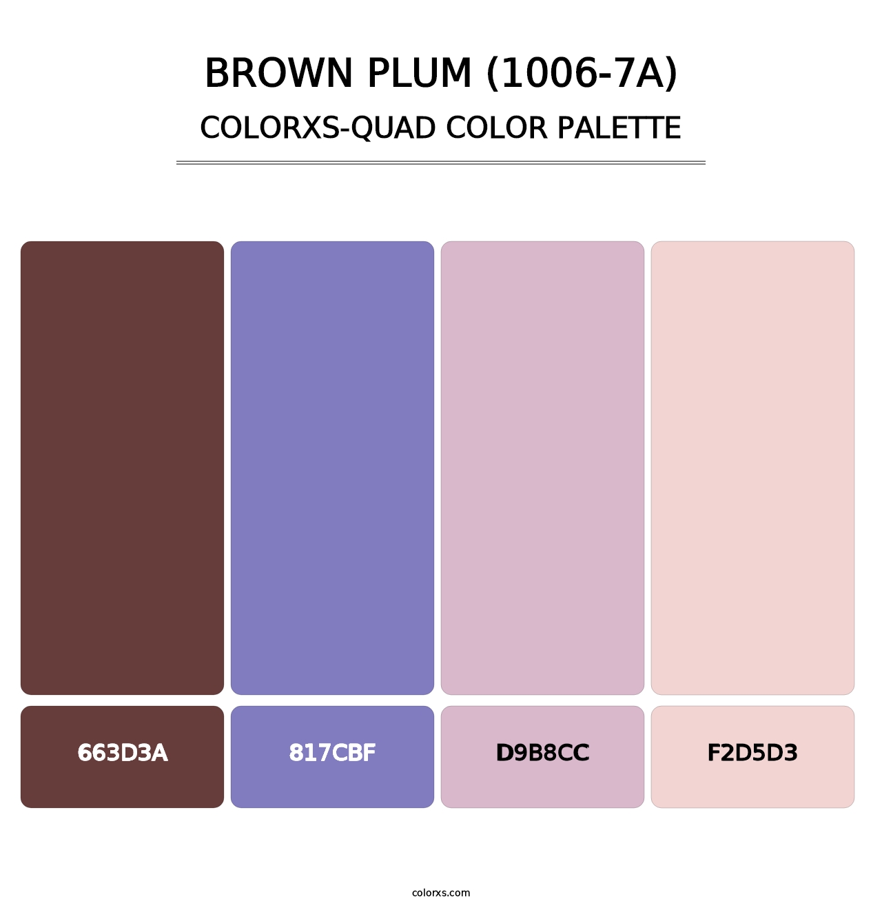 Brown Plum (1006-7A) - Colorxs Quad Palette