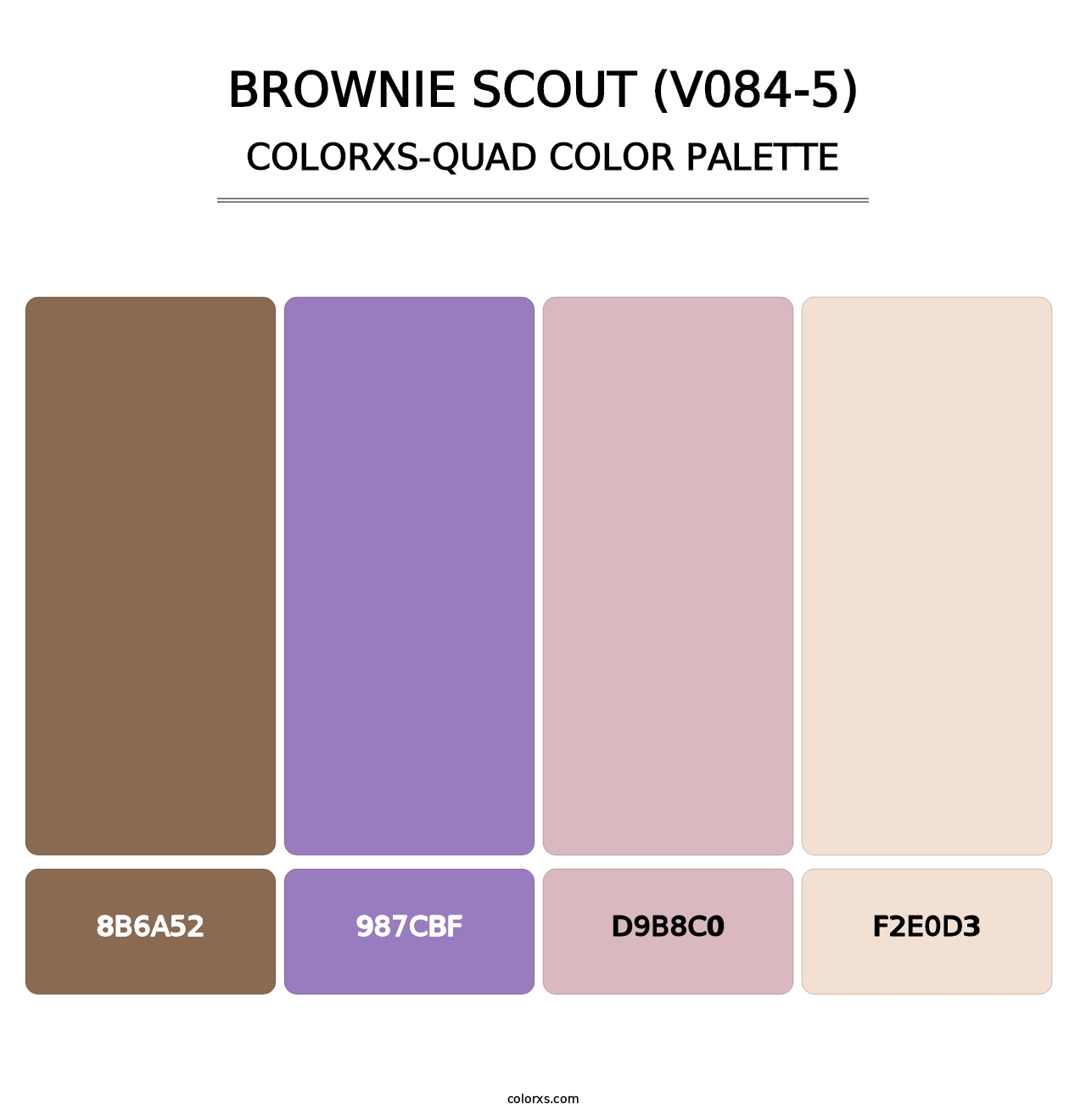 Brownie Scout (V084-5) - Colorxs Quad Palette