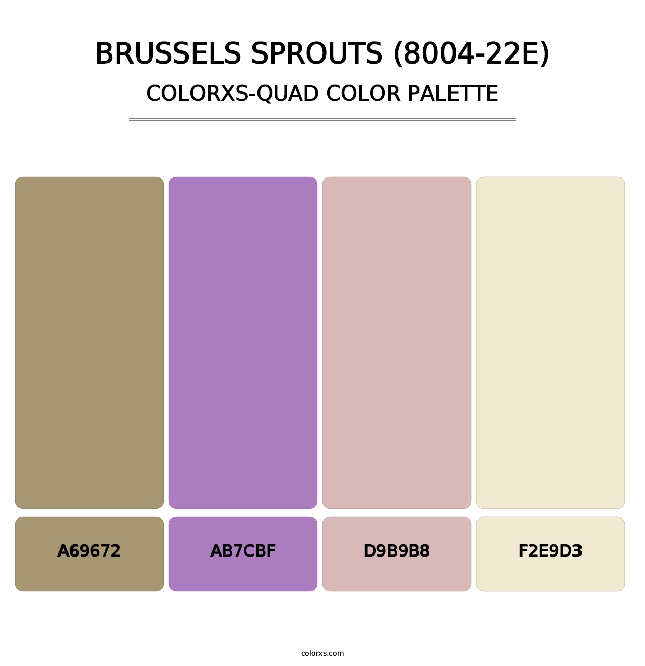 Brussels Sprouts (8004-22E) - Colorxs Quad Palette