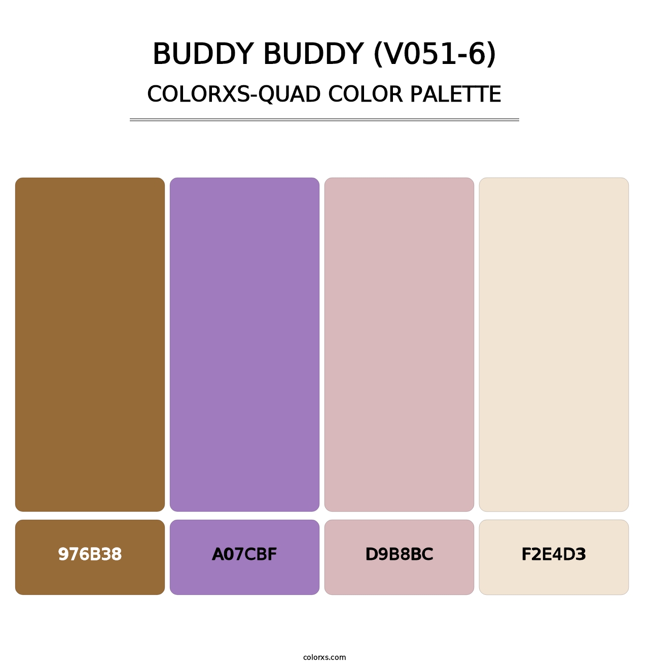 Buddy Buddy (V051-6) - Colorxs Quad Palette