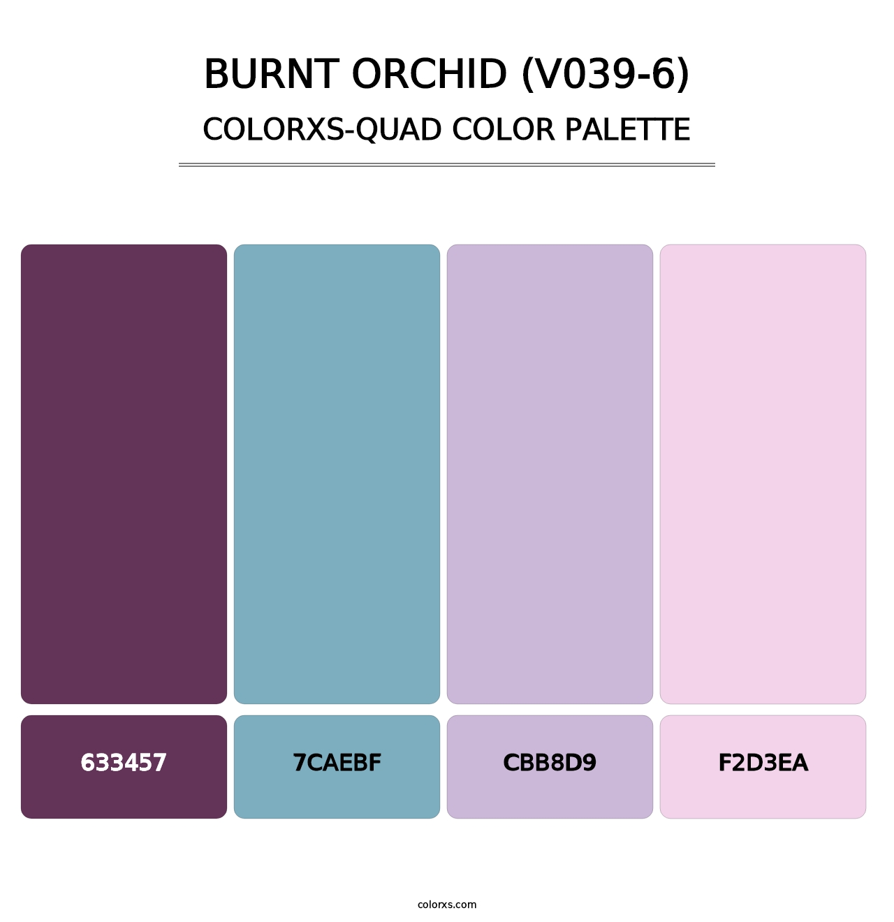 Burnt Orchid (V039-6) - Colorxs Quad Palette