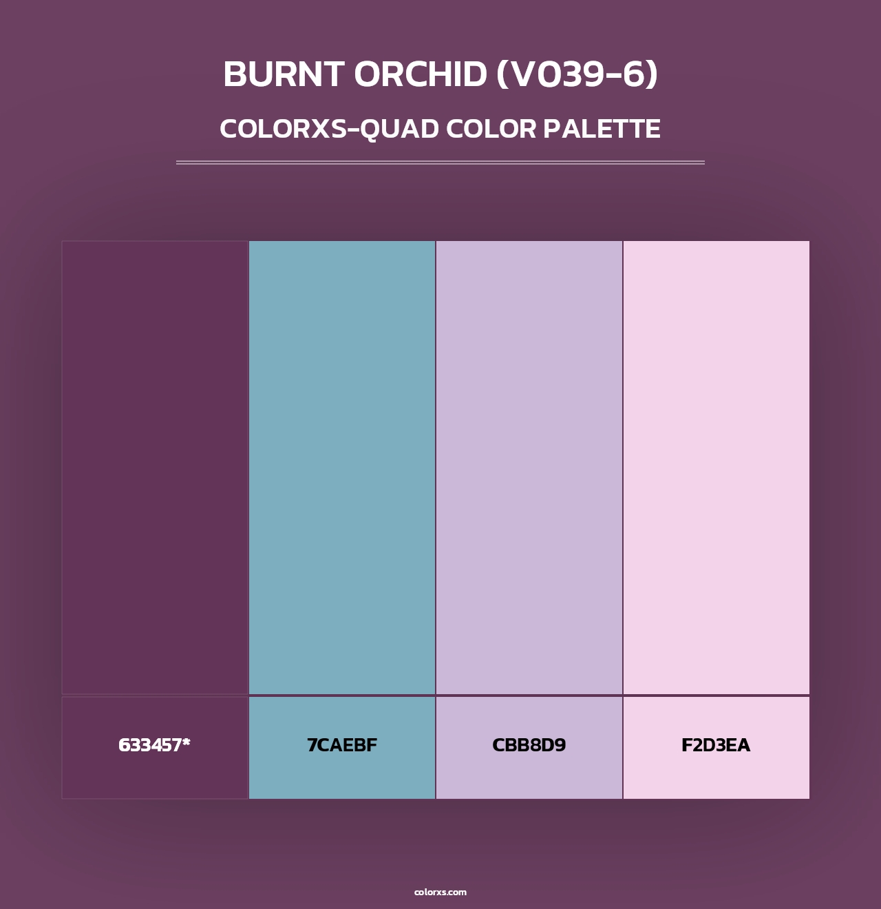 Burnt Orchid (V039-6) - Colorxs Quad Palette